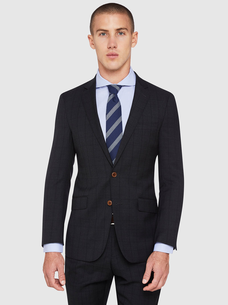 NEW HOPKINS WOOL SUIT JACKET CHARCOAL