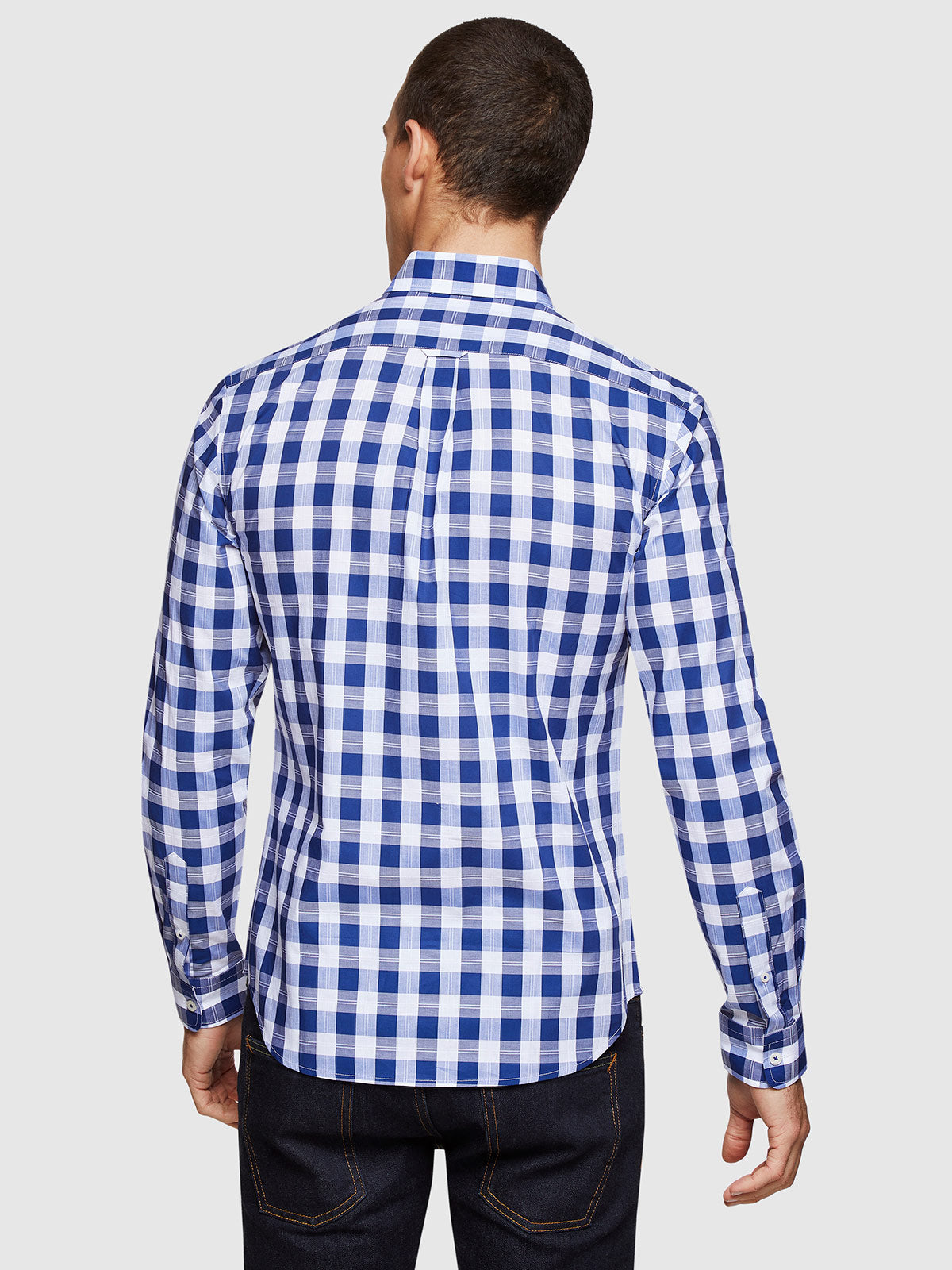 UXBRIDGE CHECKED SHIRT BLUE