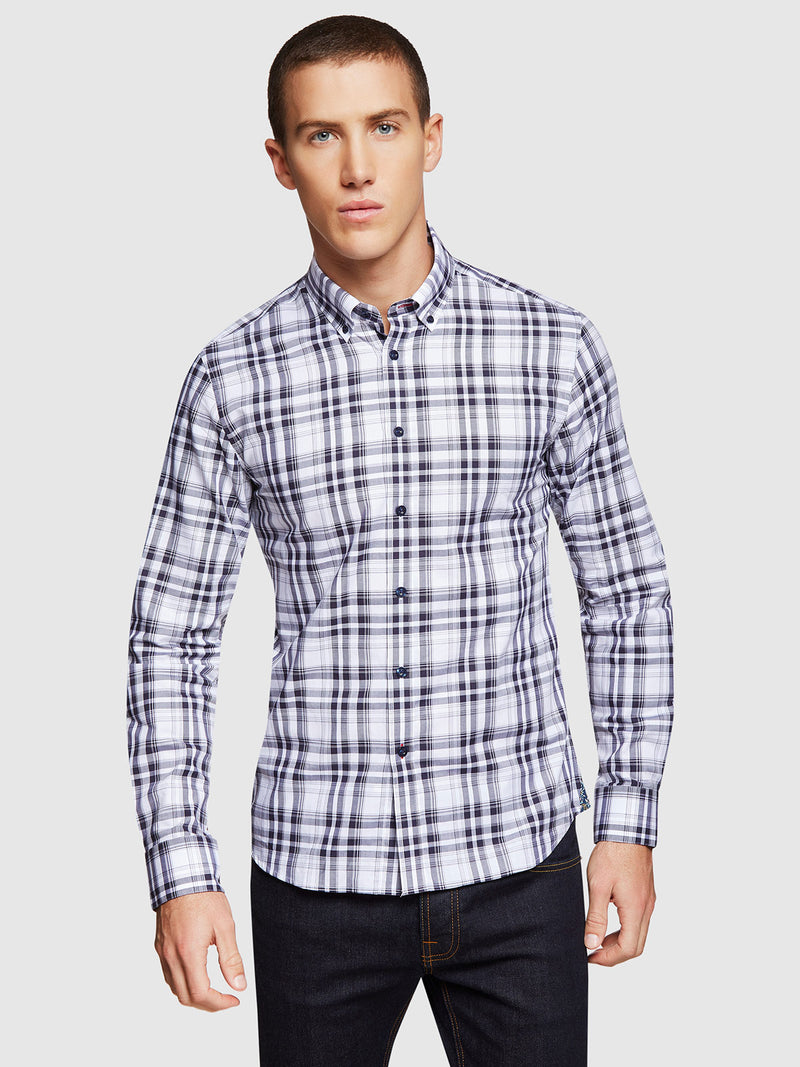 STRATTON CHECKED SHIRT INK