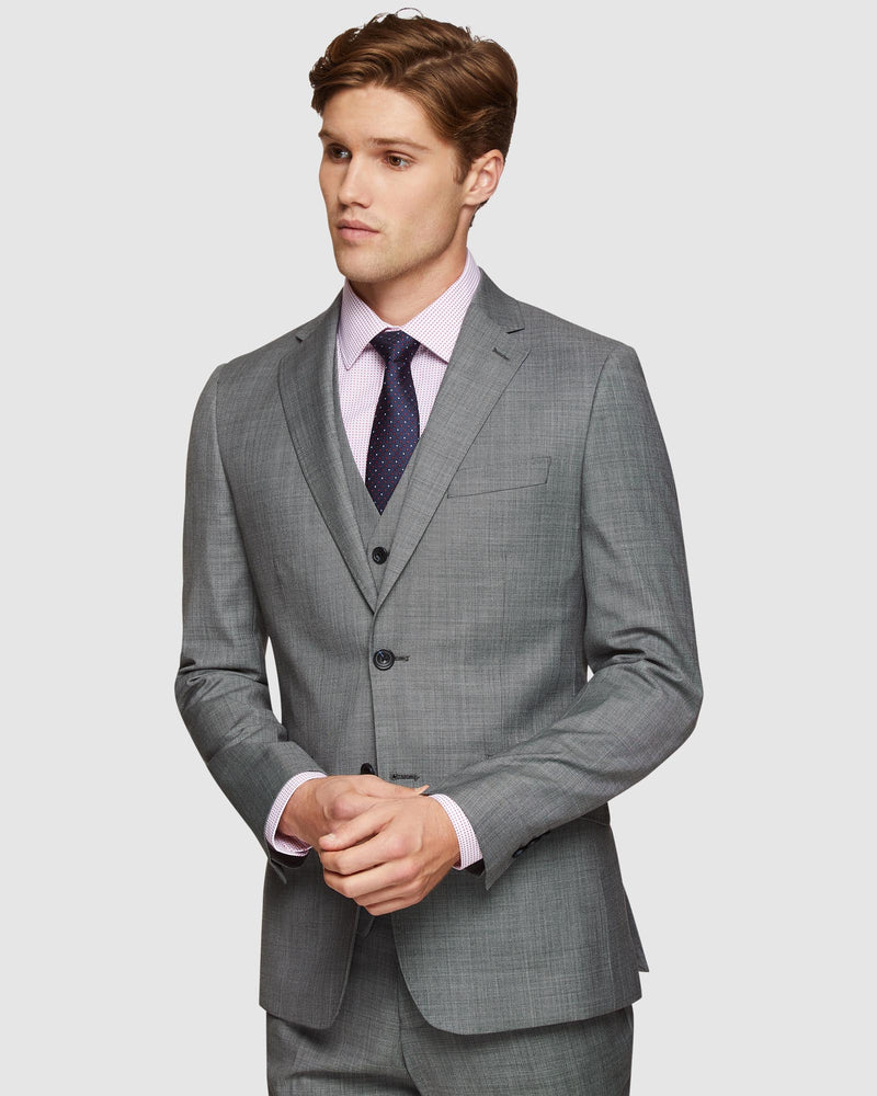 N.HOPKINS WOOL STRETCH SUIT JACKET