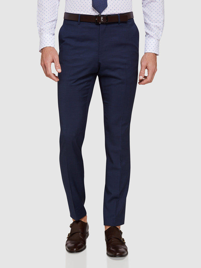 AUDEN WOOL SUIT TROUSERS BLUE