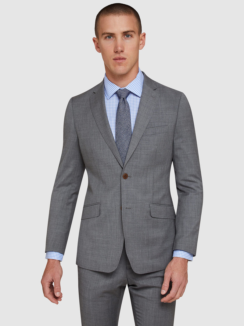 NEW HOPKINS WOOL MOHAIR SUIT JACKET GREY