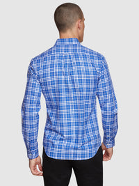 UXBRIDGE CHECKED SHIRT BLUE