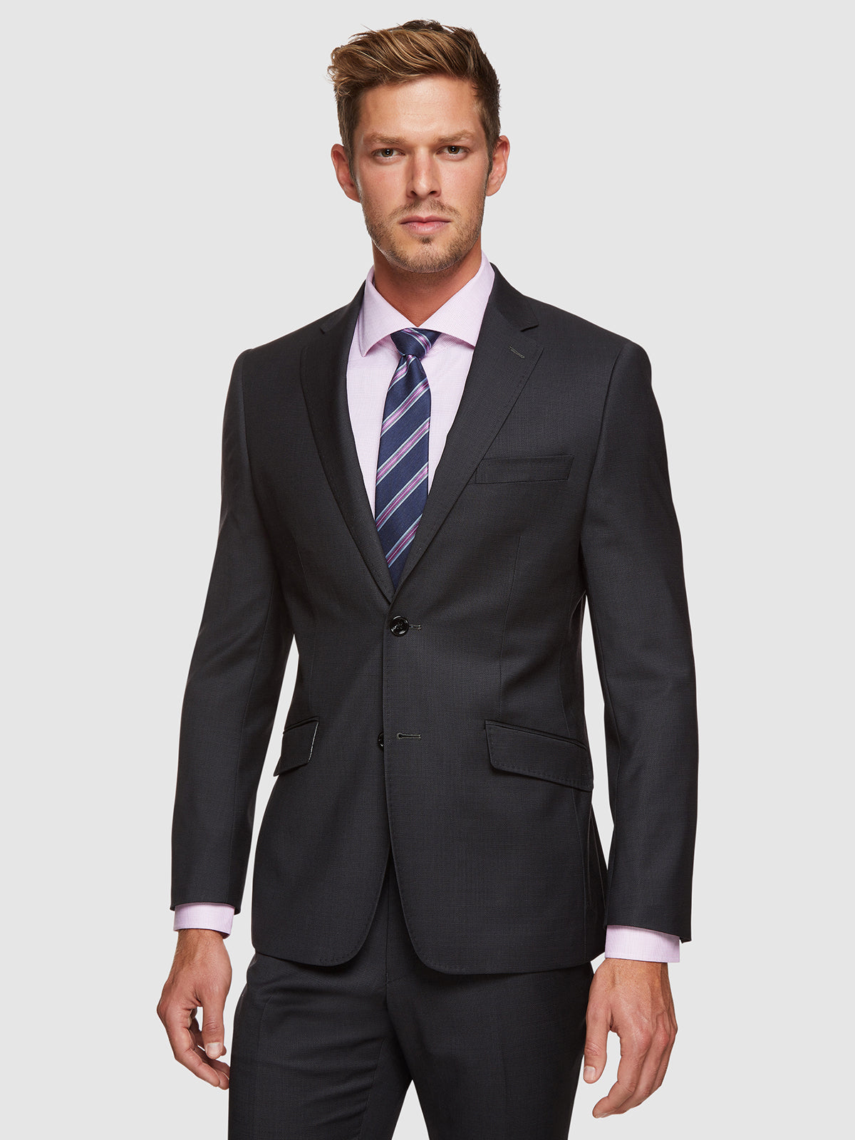 NEW HOPKINS WOOL SUIT JACKET CHARCOAL