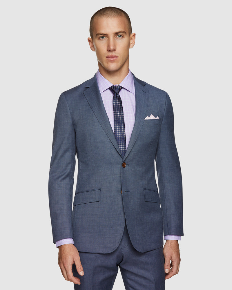 NEW HOPKINS WOOL STRETCH JACKET BLUE