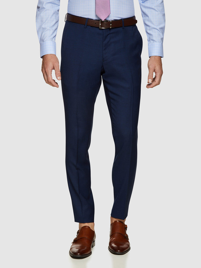 AUDEN WOOL SUIT TROUSERS NAVY