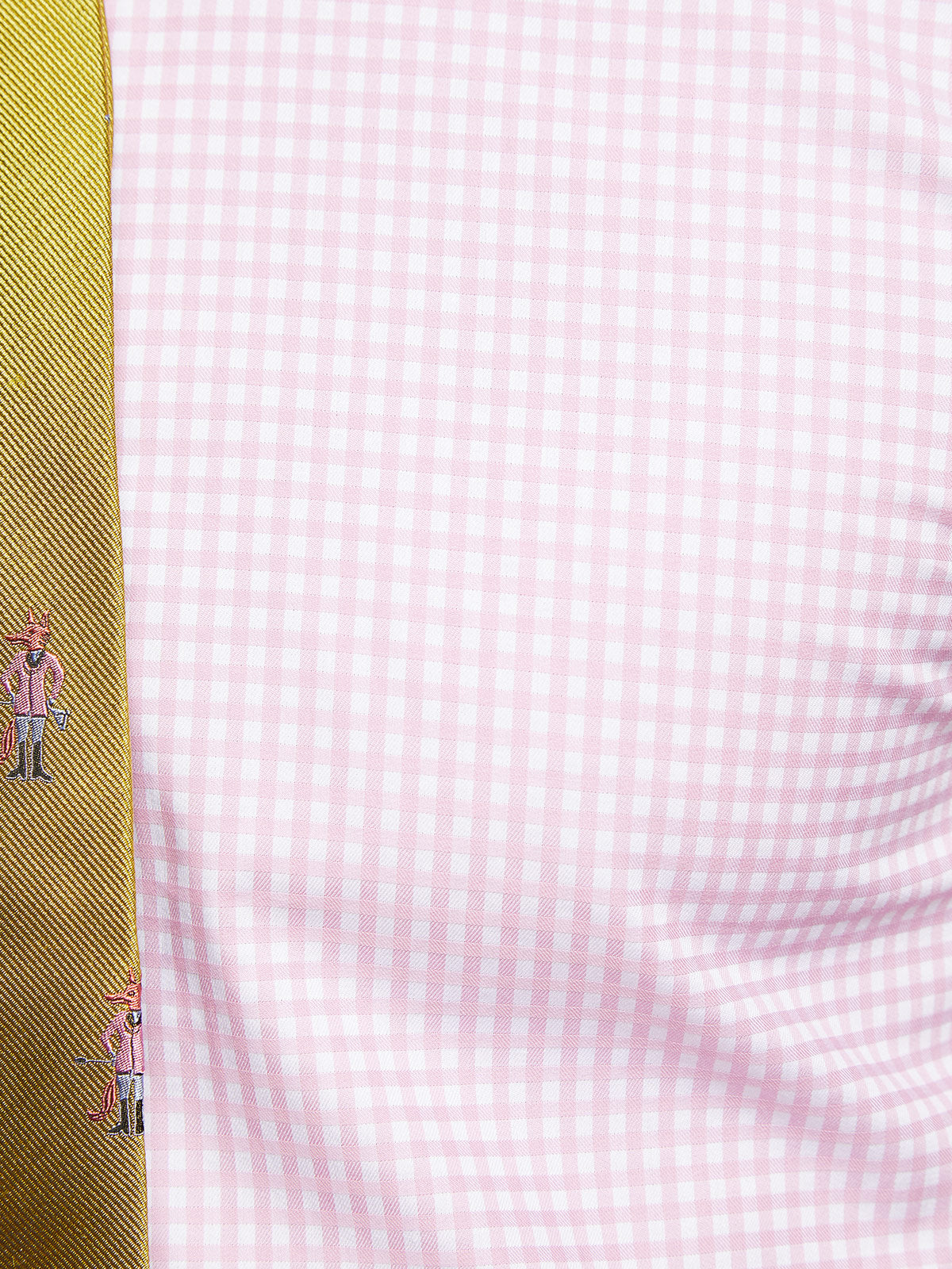 BECKTON DOBBY CHECKED SHIRT PINK