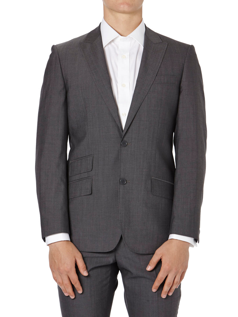 HOPKINS PEAK LAPEL JACKET CHAR