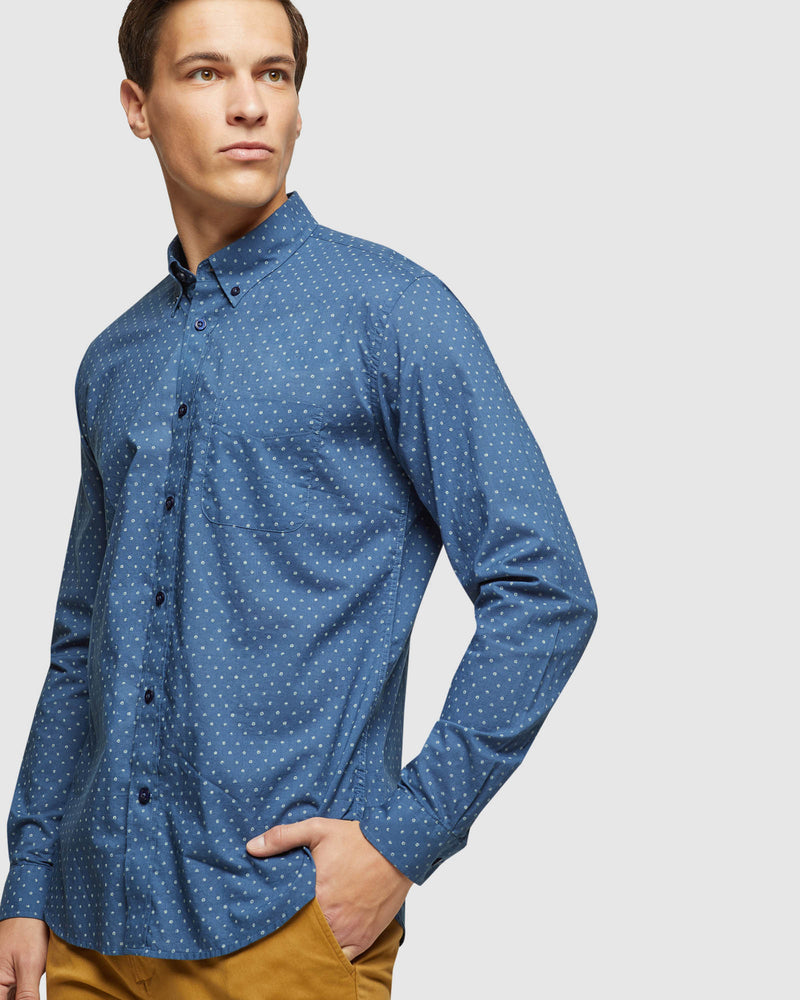 PORTLAND REGULAR FIT SPOT SHIRT MENS SHIRTS