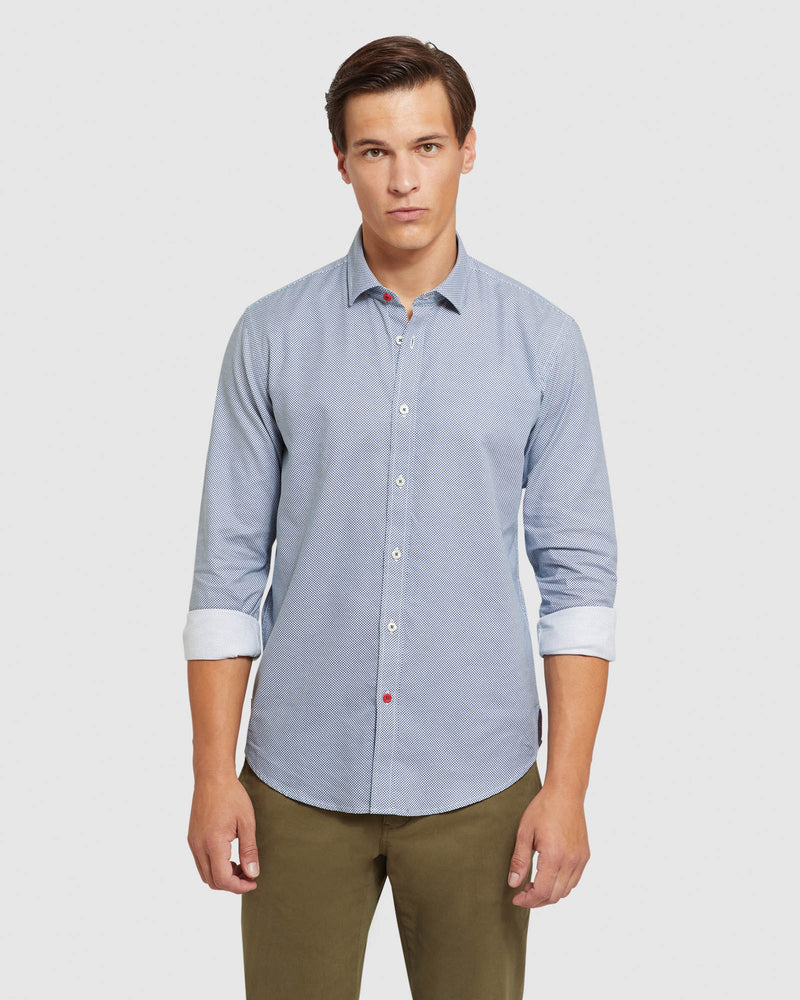 KENTON SPOT PRINTED SHIRT MENS SHIRTS