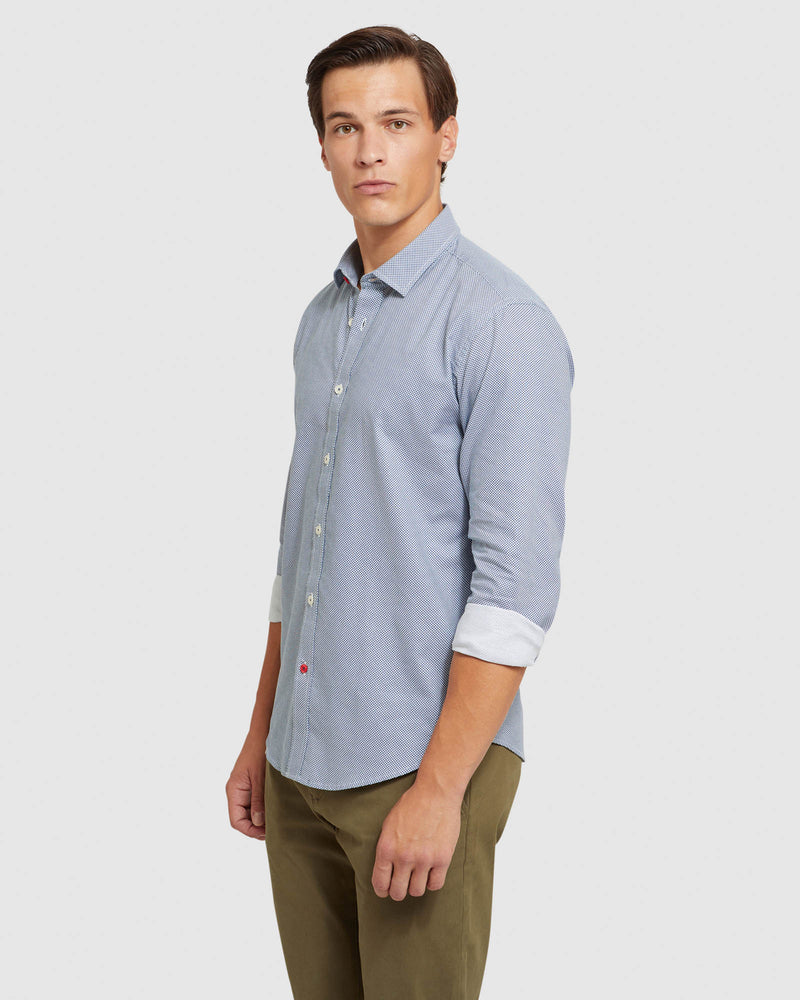 KENTON SPOT PRINTED SHIRT MENS SHIRTS