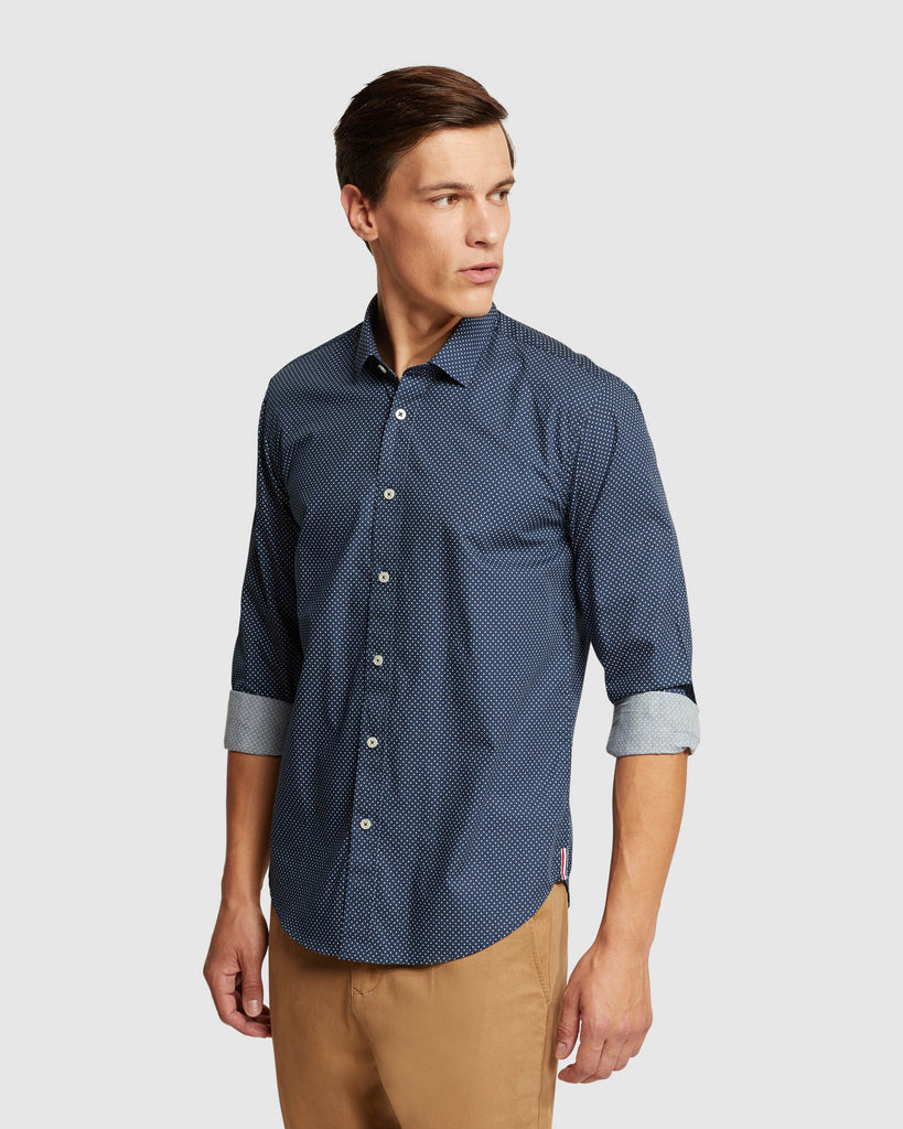 Kenton Printed Cotton Shirt – Oxford Shop