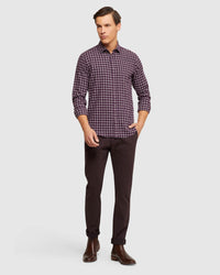 STRATTON SLIM FIT CHECK SHIRT MENS SHIRTS