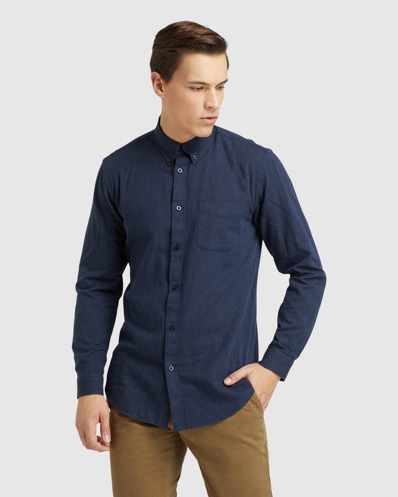 UXBRIDGE HERRINGBONE REGULAR SHIRT