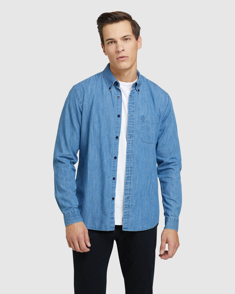 UXBRIDGE CHAMBRAY SHIRT CHAMBRAY