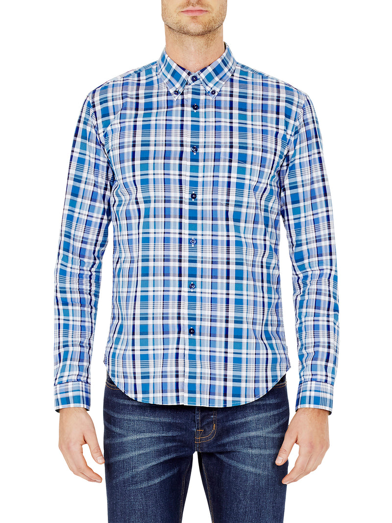 UXBRIDGE CHECK SHIRT RED/BLUE