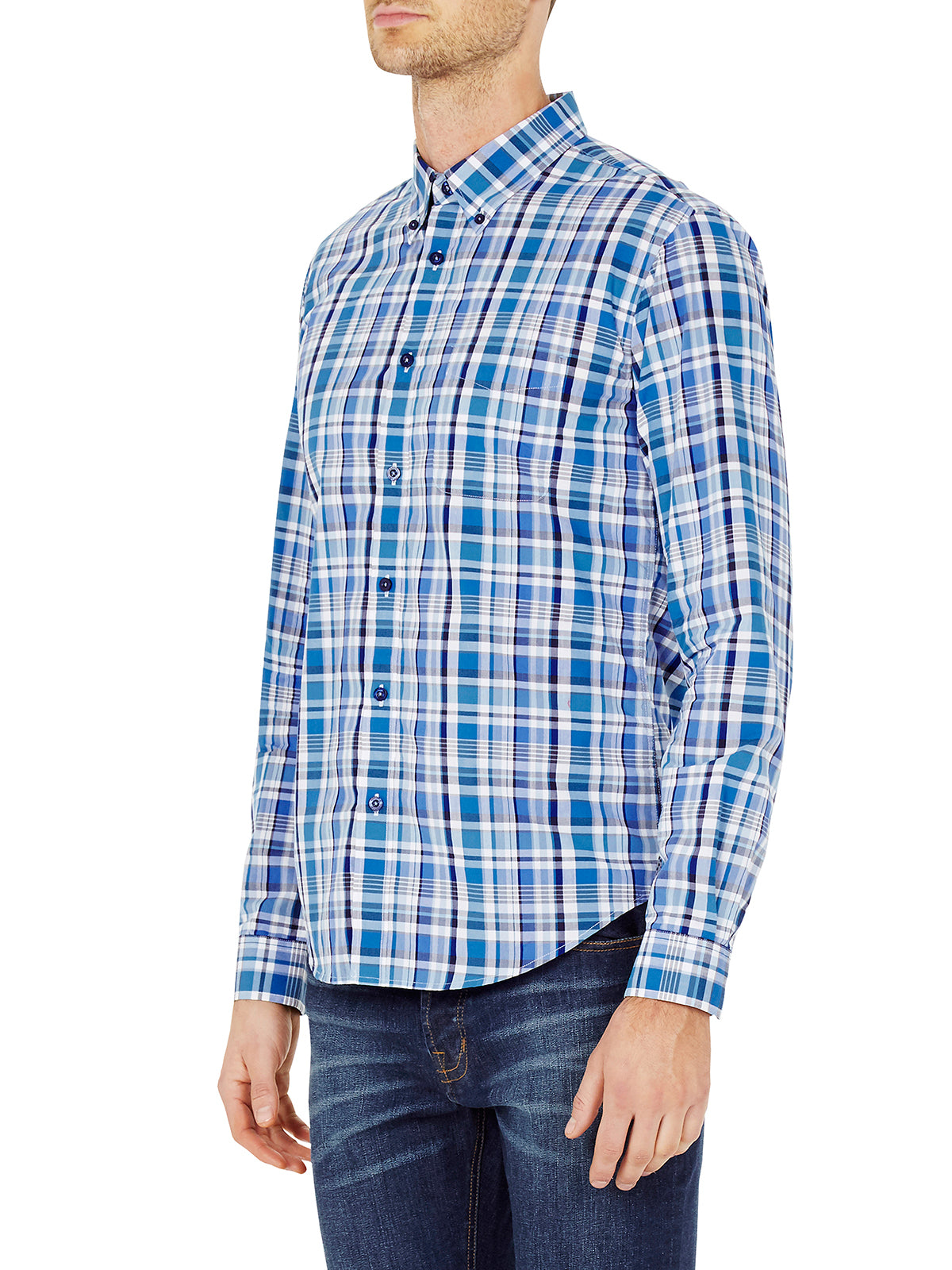 UXBRIDGE CHECK SHIRT RED/BLUE