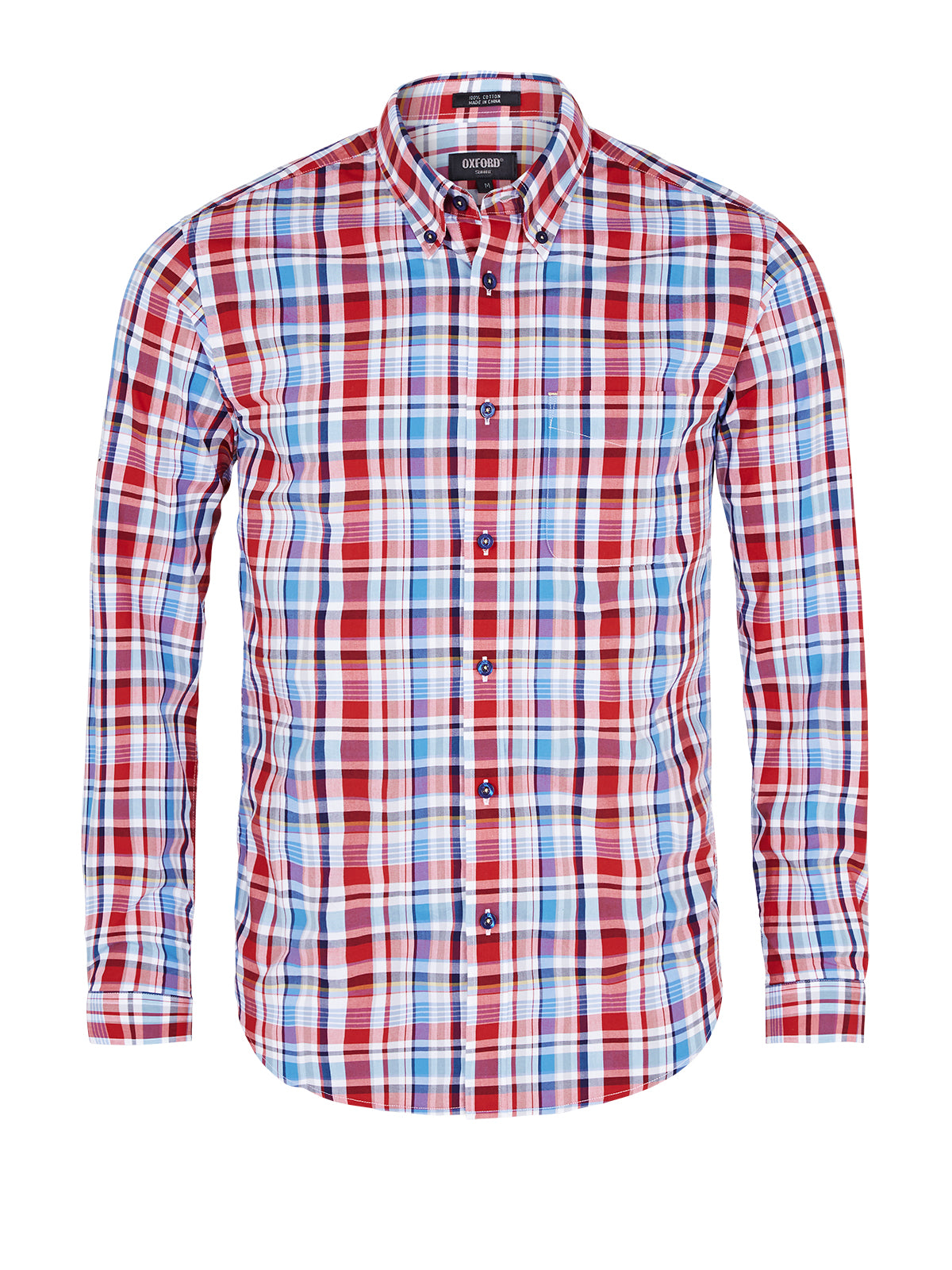 UXBRIDGE CHECK SHIRT RED/BLUE