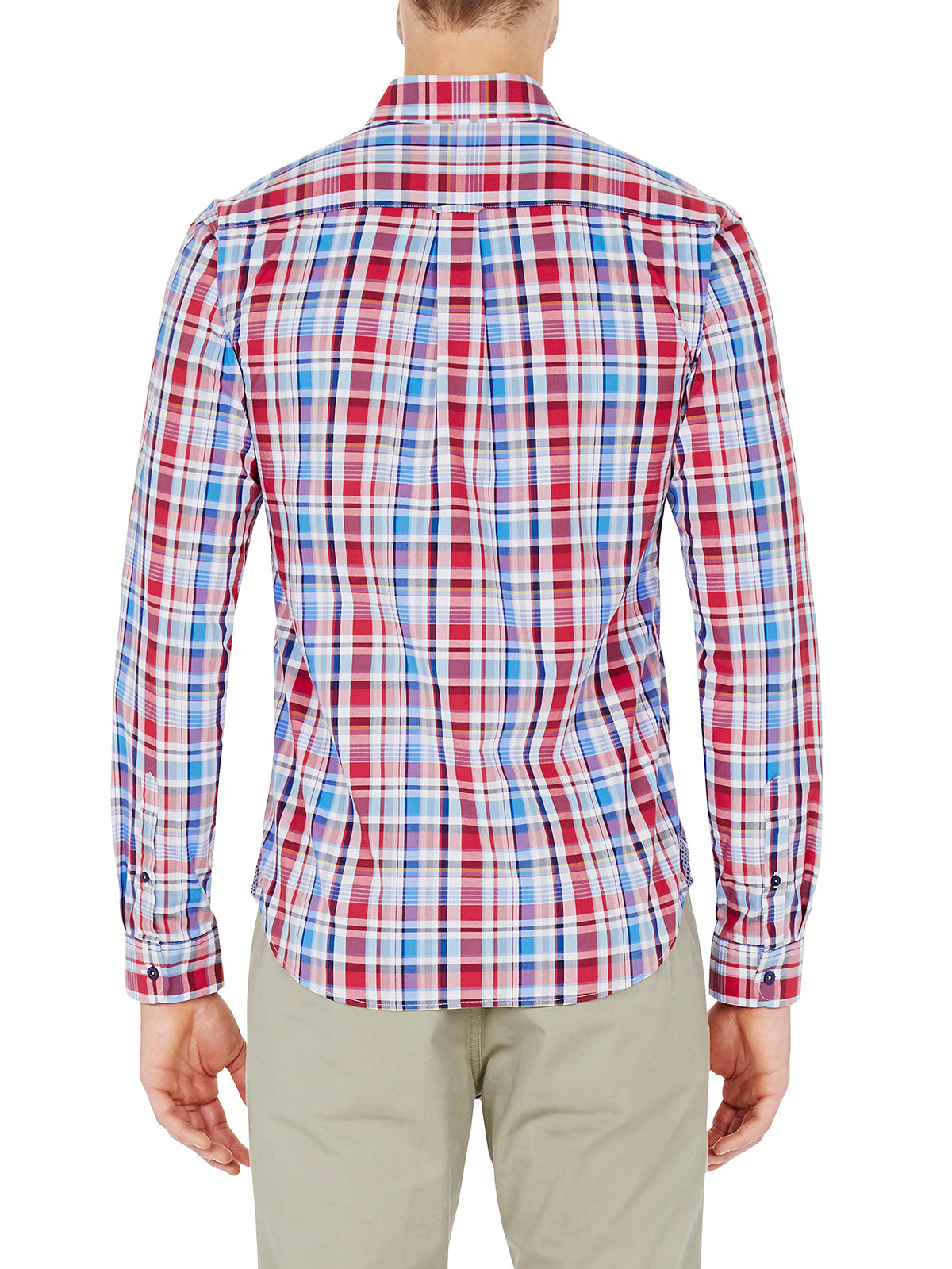 UXBRIDGE CHECK SHIRT RED/BLUE