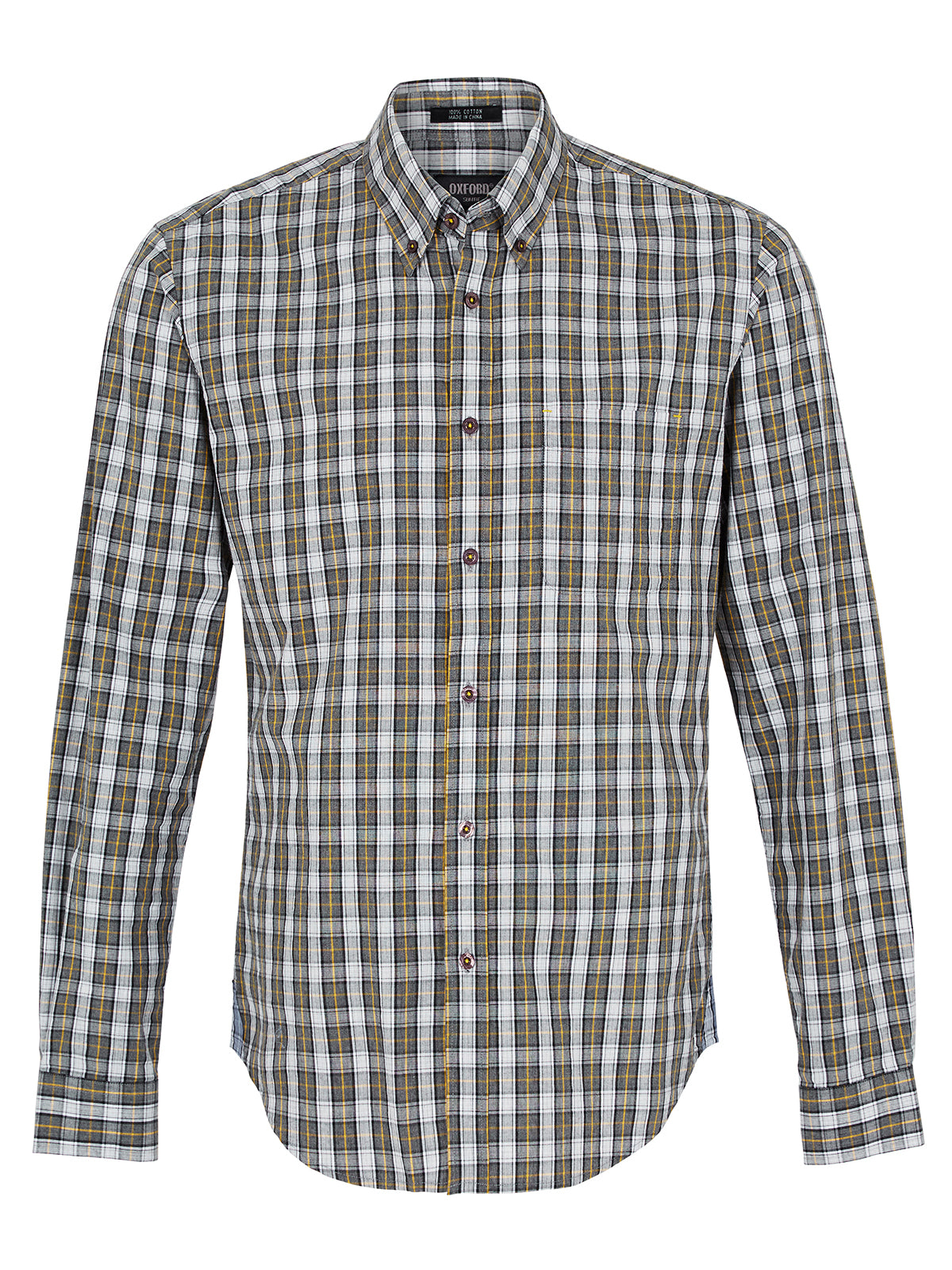 UXBRIDGE SHIRT GRY/YELLOW