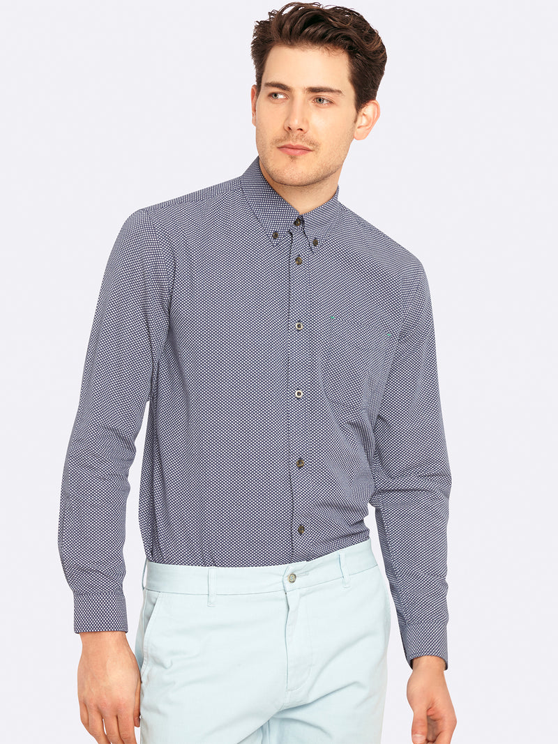 UXBRIDGE PRINTED REG FIT SHIRT