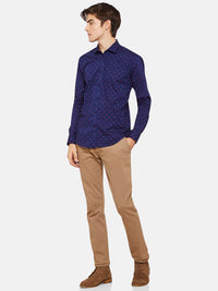 KENTON PRINTED SHIRT NAVY/RED