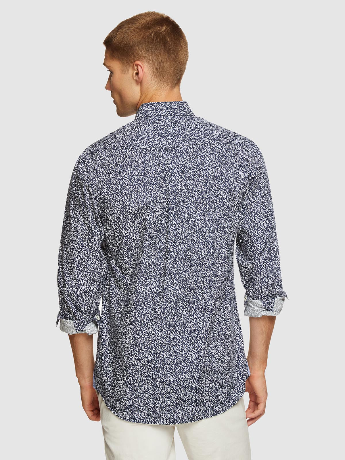 UXBRIDGE REGULAR FIT PRINTED SHIRT NAVY