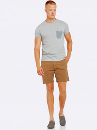 MASON CHEST POCKET TSHIRT MEL GRY