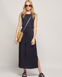 COCO DRAWSTRING WAIST KNIT DRESS WOMENS DRESSES