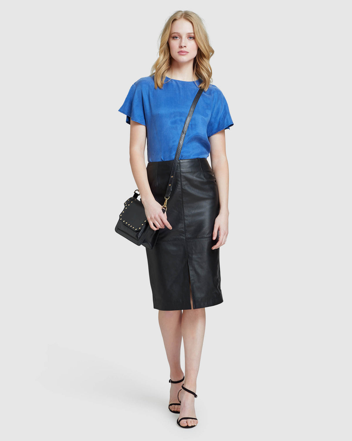 SUKI WOVEN FRONT T-SHIRT