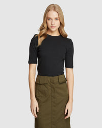 JASMINE RIB KNIT TOP