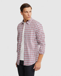 PORTLAND SEERSUCKER CHECK REGULAR SHIRT MENS SHIRTS