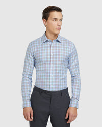 BECKTON CHECKED LUXURY SHIRT BLUE/GREEN