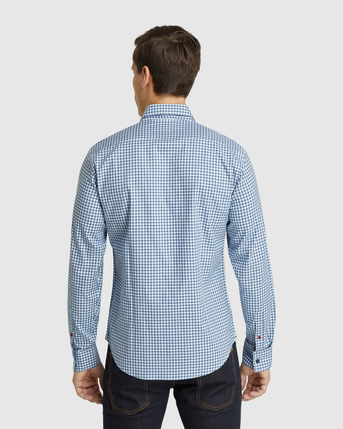 STRATTON CHECKED SHIRT PETROL