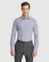 BECKTON DOBBY SHIRT PURPLE