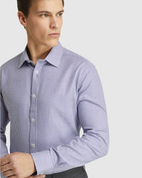 BECKTON DOBBY SHIRT PURPLE