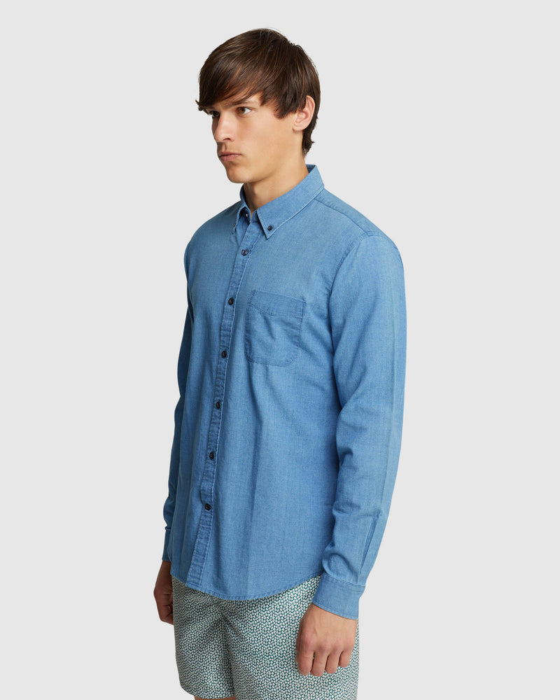 PORTLAND REGULAR FIT CHAMBRAY SHIRT CHAMBRAY