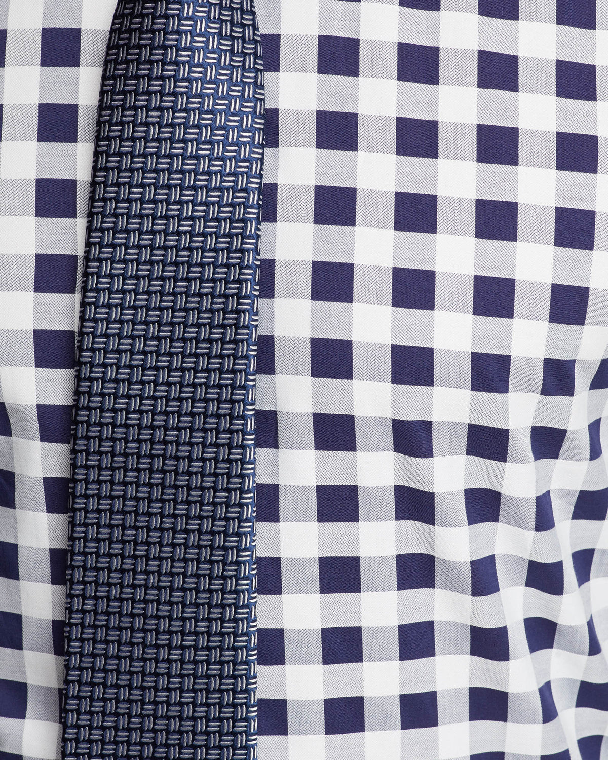 BECKTON CHECKED LUXURY SHIRT NAVY