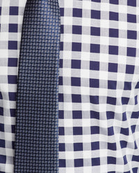 BECKTON CHECKED LUXURY SHIRT NAVY