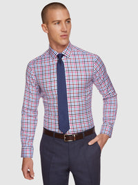 BECKTON CHECKED LUXURY SHIRT RED/BLUE