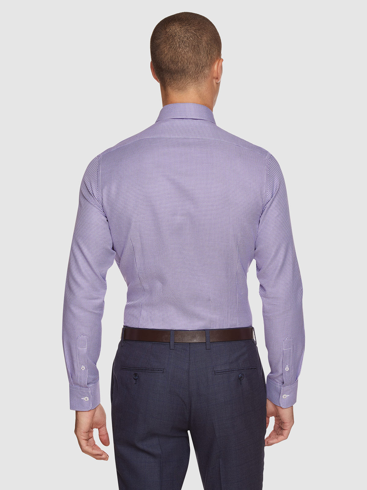 BECKTON DOBBY SHIRT PURPLE