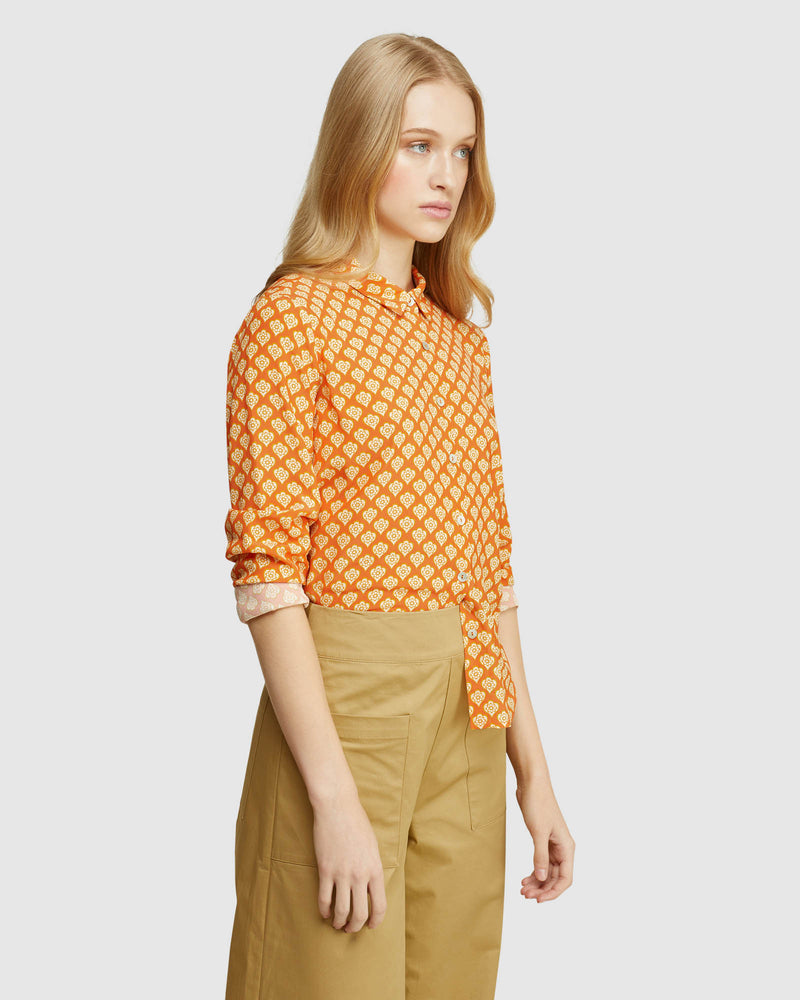 POPPY PRINTED SHIRT WOMENS SHIRTS