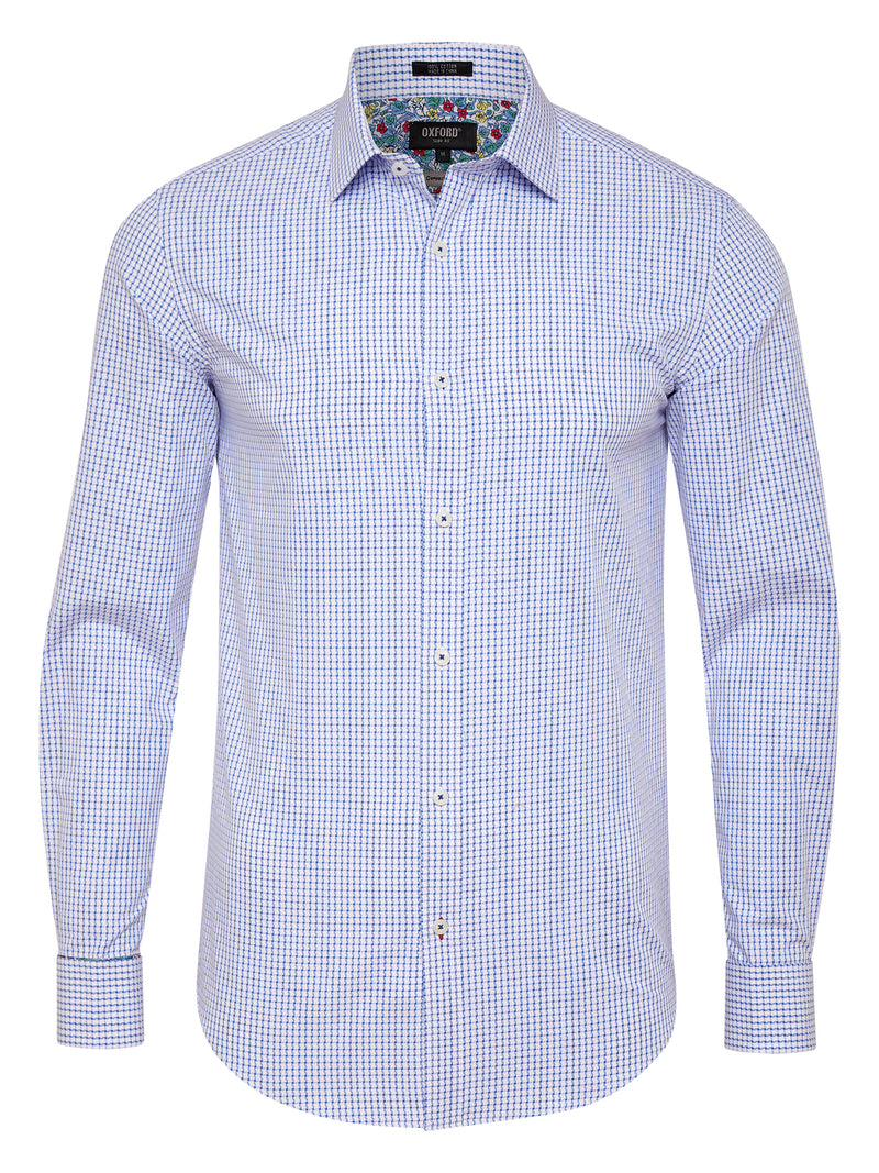 BECKTON F/C DOBBY SHIRT BLUE