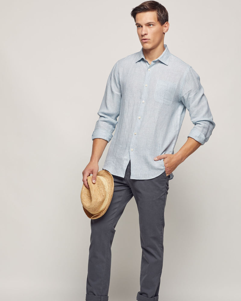 HOLLOWAY LINEN Y/D SHIRT MENS SHIRTS