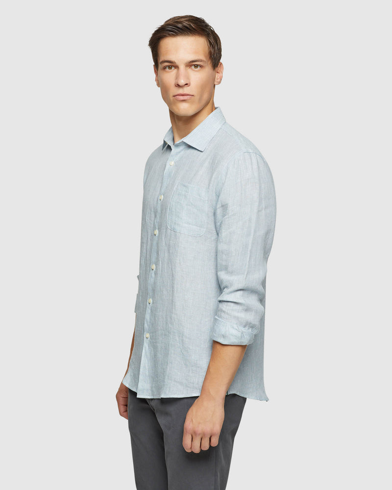 HOLLOWAY LINEN Y/D SHIRT MENS SHIRTS