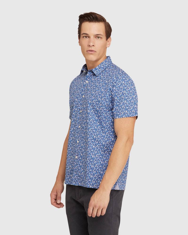 Leyton Floral Relax Fit Short Sleeve Shirt