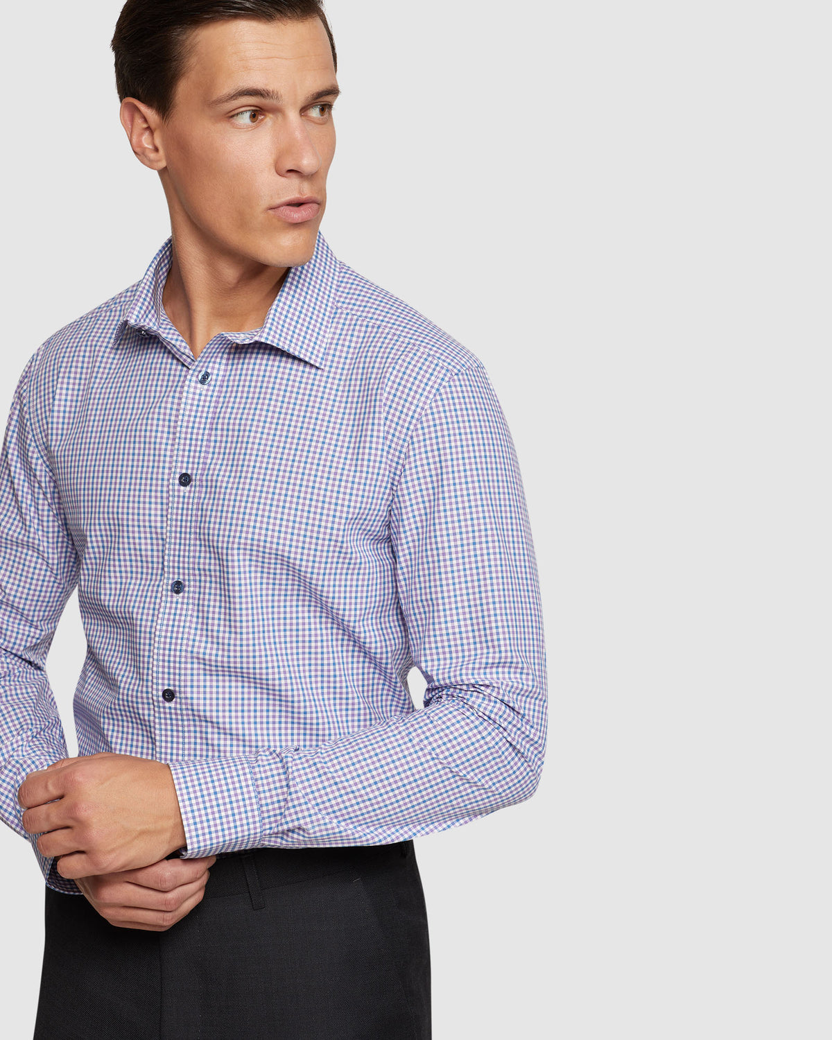 BECKTON MINI CHECK SHIRT MENS SHIRTS