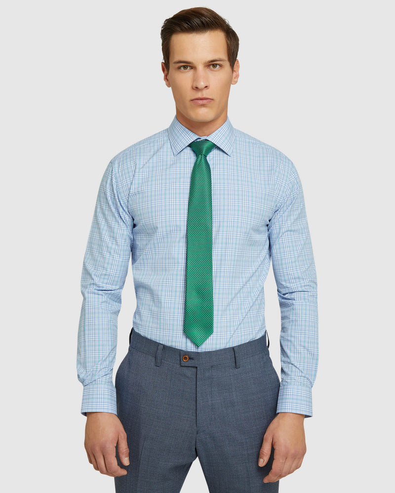 ISLINGTON CHECKED LUXURY SHIRT BLUE/GREEN