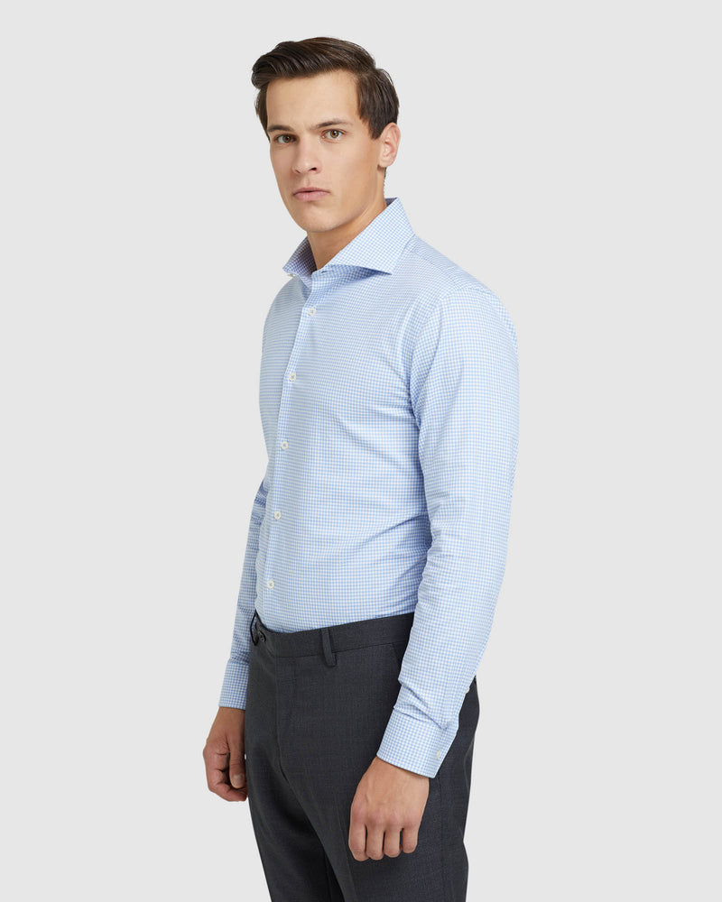 TRAFALGAR DOBBY SHIRT LIGHT BLUE