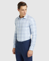 BECKTON CHECKED LUXURY SHIRT BLUE